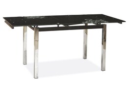 Jídelní stůl GODY 110(170)x74 černá/chróm