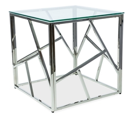 Konferenční stolek MACADA B barva chrom/sklo
