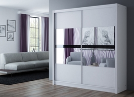 Šatní skříň BOGOTA 203 bílá/bílá