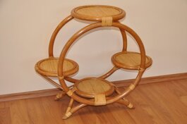 Stojan na 4 květiny kruhový barva medová