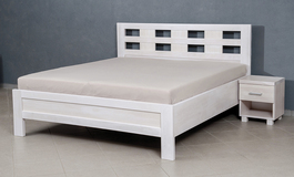 Postel EMILLY SET 90x200cm nízke nožní čelo, Palisandr