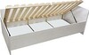 Postel TOBY 90cm, s roštem a s úložným prostorem