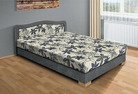 Postel APOLLO 120cm, s matrací, s roštem a s úložným prostorem