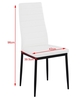 Jídelní čalouněná židle HRON III bílá/černá