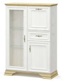 Komoda - bar SCORDIA borovice andersen/zlatý dub