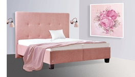 Čalouněné dvoulůžko Pluto