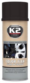 K2 L343CP nezařazený díl Color Flex je syntetický, kapalný kaučuk, který umožní okamžitou změnu barvy vašeho vozu a jeho prvků. Kromě dekorativních vlastností také vytváří ochrannou vrstvu. Chrání povrch před poškrábáním,