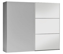 Šatní skříň VALERIANO 250 platinum/platinum