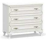 Komoda FRANKO 3S bílý mat