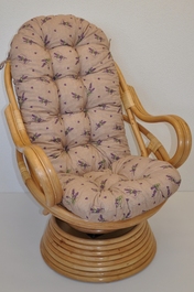 Polstr na křeslo Swivel látka levandule