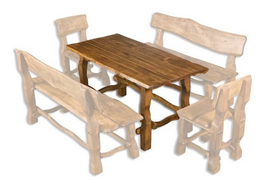 OM-101 zahradní stůl brunat