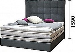 Postel HERALD GRANDE 180cm, s roštem a s úložným prostorem