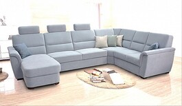 Sedací souprava SAMANTA LUX DUK-3SRmH-VROH-2UB+3x záhlavník