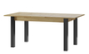 Jídelní stůl LUCAS 40 dub artisan/černá mat