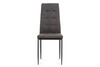 DCL-397 GREY2 - Jídelní židle, potah šedá látka, kov antracitový matný lak