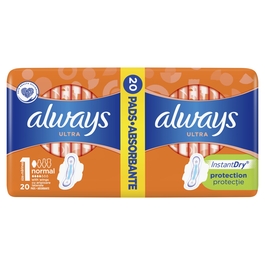 Always Ultra Normal Plus vložky 20ks
