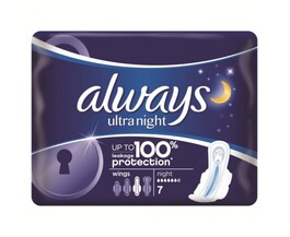 Always Ultra Night vložky 7ks