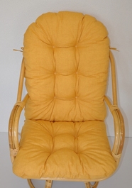 Polstr na křeslo Havai látka žlutý melír