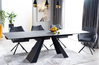 Jídelní stůl rozkládací SALVADORE CERAMIC černá/šedá