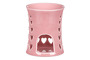 ARK3519-PINK - Aroma lampa s motivem srdíček, růžová barva, porcelán.