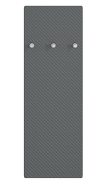 Čalouněná věšáková stěna FARFARA antracit