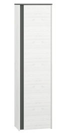 Šatní skříň FARFARA borovice sněžná/antracit