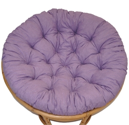 Polstr deluxe na křeslo papasan 110 cm - fialový melír