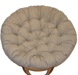 Polstr deluxe na křeslo papasan 110 cm - tmavě béžový melír