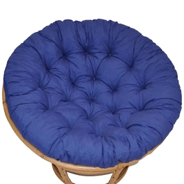 Polstr deluxe na křeslo papasan 110 cm - tmavě modrý melír