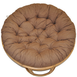 Polstr na křeslo papasan 115 cm hnědý melír