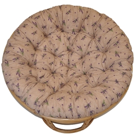 Polstr na křeslo papasan 115 cm levandule