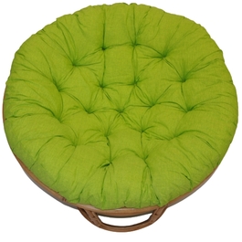 Polstr na křeslo papasan 115 cm světle zelený melír
