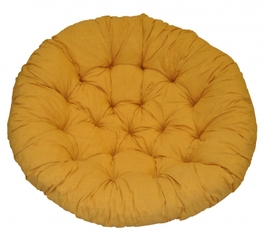 Polstr na křeslo papasan 115 cm žlutý melír