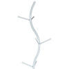 80003-09 WT - Věšák stojanový, výška 180 cm, kovová konstrukce, bílý matný lak, nosnost 10 kg