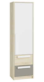 Policová skříň REPENS buk fjord/bílá/šedá