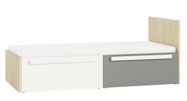 Postel 90x200 s ÚP REPENS buk fjord/bílá/šedá