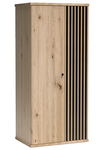 Šatní skříň 2D BARBUS dub artisan/černá