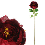 KN6129-BOR - Pivoňka - umělá řezaná květina, červená