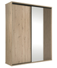 Šatní skříň s posuv. dveřmi BARBUS dub artisan/černá