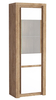 Vitrína vysoká LABRO dub ribbeck/bílá lesk