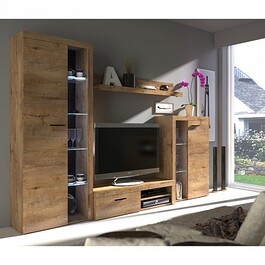 Obývací stěna ZUMBA s vitrínami