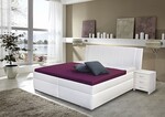 Postel BIBIANA 140cm, s roštem a s úložným prostorem, boční výklop