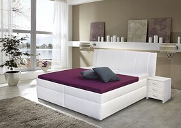 Postel BIBIANA 140cm, s roštem a s úložným prostorem, boční výklop