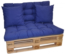 Polstry na paletový nábytek - látka tmavě modrý melír