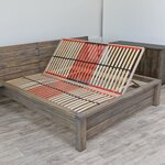 Lamelový rošt VILLACH S-G s pístovým výklopem z boku a s výkyvnými kaučukovými pouzdry