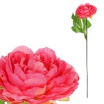 KN6160-PINK-DK - Pivoňka - umělá řezaná květina, tmavě růžová