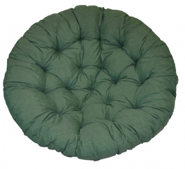 Polstr deluxe na křeslo papasan 100 cm - látka tmavě zelený melír