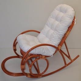 Polstr na houpací křeslo bílý