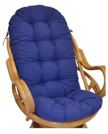 Polstr na křeslo Swivel modrý melír