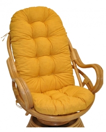 Polstr na křeslo Swivel žlutý melír